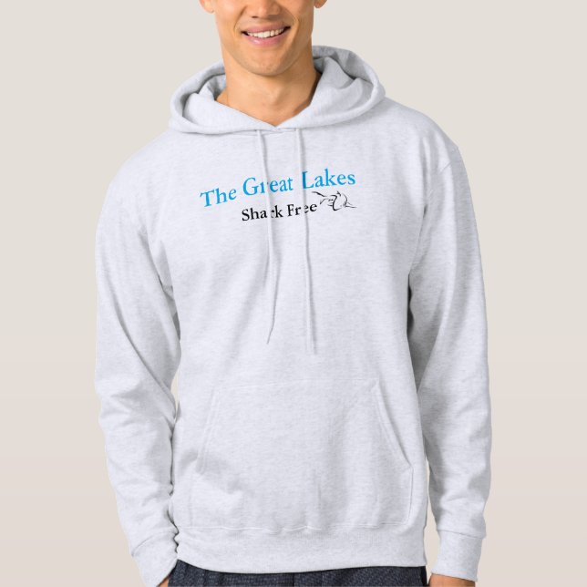 Veste À Capuche Fun Great Lakes Michigan - sans requin (Devant)