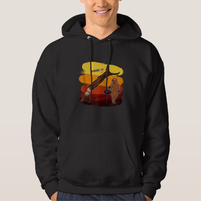 Veste À Capuche Funny Beaver Zip (Devant)