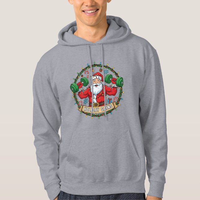 VESTE À CAPUCHE FUNNY CHRISTMAS GYM T-SHIRT  (Devant)