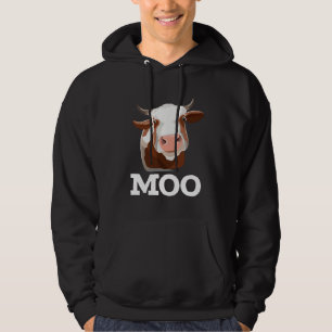 Veste À Capuche Funny Cow Moo Humour animal de ferme