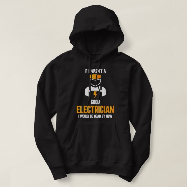 Veste À Capuche Funny Electrician Cool Electrical Engineer Design  (Design devant)