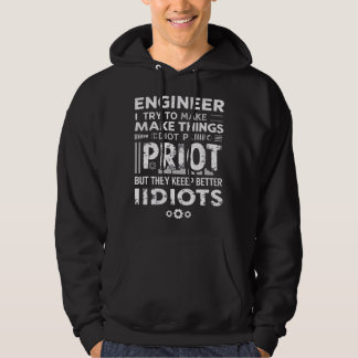Veste À Capuche Funny Engineering Gift for Men WomenI Try To Make 