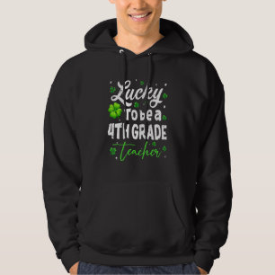 Veste À Capuche Funny Enseignant Sur St Patricku2019s Jour Chance