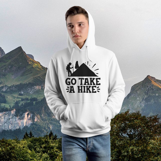 Veste À Capuche Funny Go Take a Hike Camping (Créateur téléchargé)