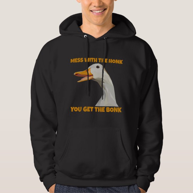 Veste À Capuche Funny Goose Lover Gift Honk Goose Easily Distracte (Devant)