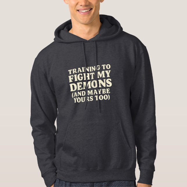 Veste À Capuche Funny Gym Quote  Mental Strength Fitness Hoodie  (Devant)