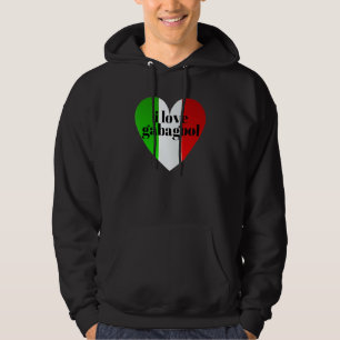 Veste À Capuche Funny I Love Gabagool Drapeau Italien Coldcut Humo