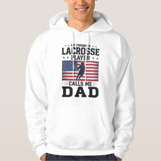 Veste À Capuche Funny Lacrosse Dad American Flag Vintage Shirt Des