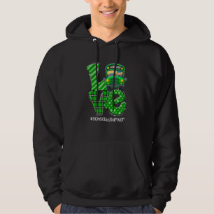 Veste À Capuche Funny Love School Bus Driver Happy St Patrick's Da