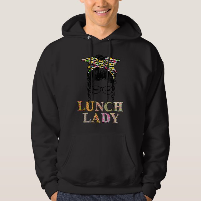 Veste À Capuche Funny Lunch Lady School Food Service Cafeteria Wor (Devant)