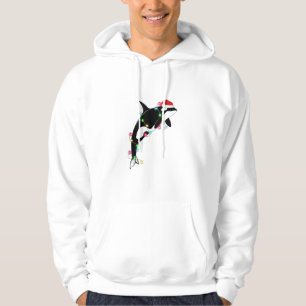 Veste À Capuche Funny Orca Tueur Baleine Santa Chapeau Mer de Noël