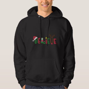 Veste À Capuche Funny Père Noël Casquette croire Snowflakes Noël