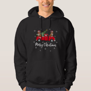 Veste À Capuche Funny Père Noël équitation Arbre de Noël Camion Bu