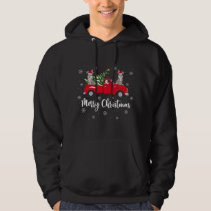 Veste À Capuche Funny Père Noël équitation Arbre de Noël Camion Bu