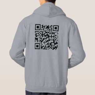 Veste À Capuche Funny QR President Trump Dance Code (À L'Arrière)
