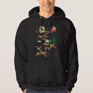 Veste À Capuche Funny Reindeer Shih Tzu Noël Amoureux de les chien