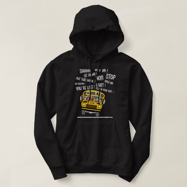 Veste À Capuche Funny School Bus Driver Cool School Bus Driver Pou (Design devant)