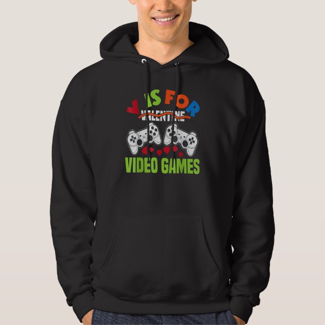 Veste À Capuche Funny Video Games Lover Valentine Day Shirts For K (Devant)