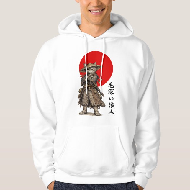 VESTE À CAPUCHE FURRONIN | GUERRIER RONIN CHAT (Devant)