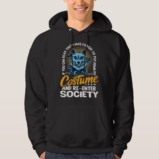 Veste À Capuche Furry fandom furrys (Devant)