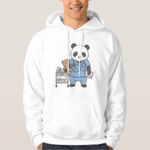 Veste À Capuche Futur infirmière Panda : adorable étudiant en méde