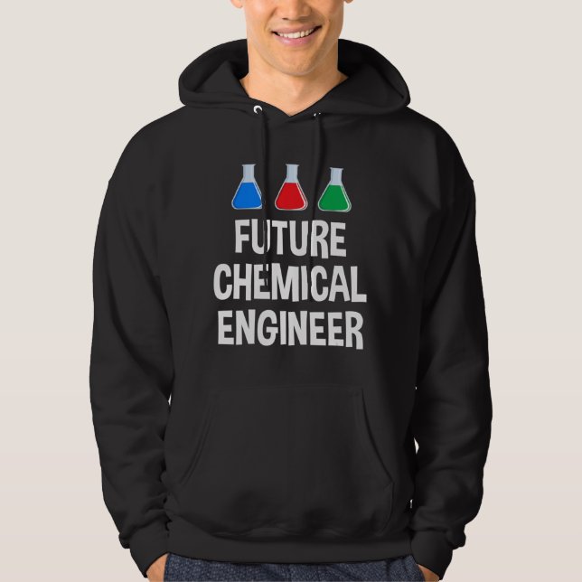 Veste À Capuche Futur Ingénieur Chimique Ingénieur Enfants (Devant)