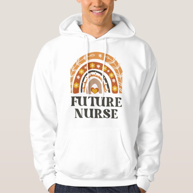 Veste À Capuche Future Nurse Vintage Rainbow (Devant)