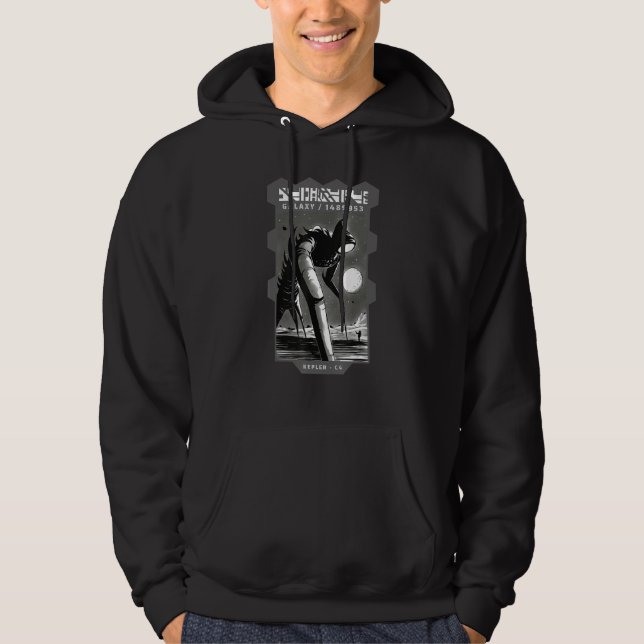 Veste À Capuche Galaxie Kepler alien peur (Devant)