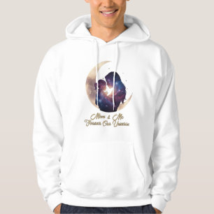 Veste À Capuche Galaxie Maman & Enfant Silhouette Art Lunaire