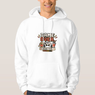 Veste À Capuche Game Over. Snack Time. | T-Shirt Adulte Drôle pour