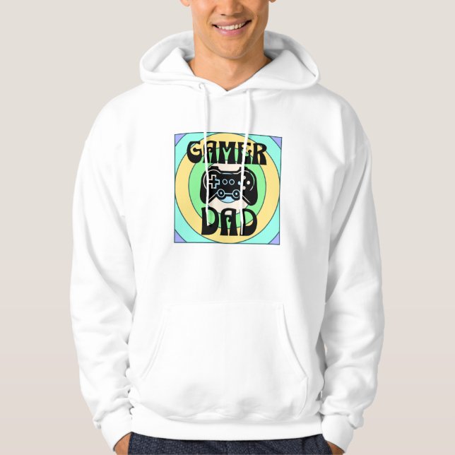 Veste À Capuche Gamer papa (Devant)