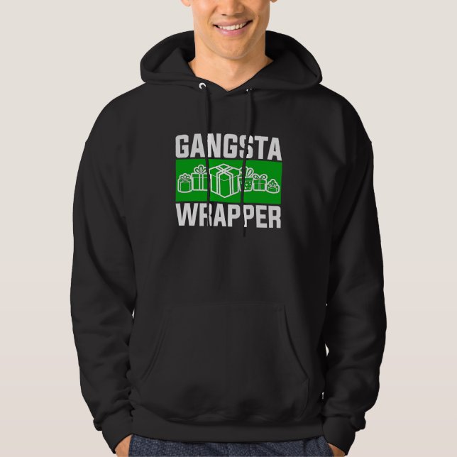 Veste À Capuche Gangsta Wrapper  Christmas Clothing for Men and F (Devant)