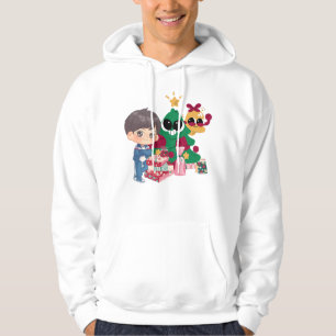 Veste À Capuche Garçon Anime Mignon Tenue de Sport Sapin de Noël A