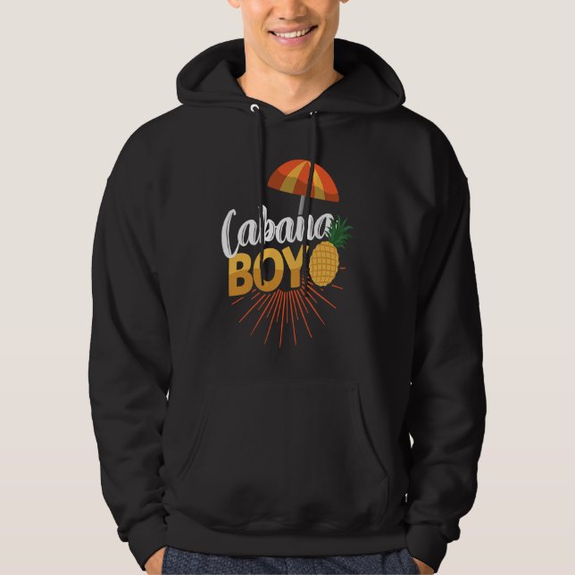 Veste À Capuche Garçon de cabane Fête de piscine Hommes Garçons (Devant)