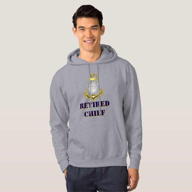 Veste À Capuche Garde côtière en chef retraité (Devant entier)