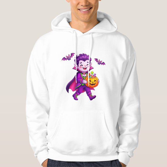 Veste À Capuche Garde de bonbons d'Halloween vampire (Devant)