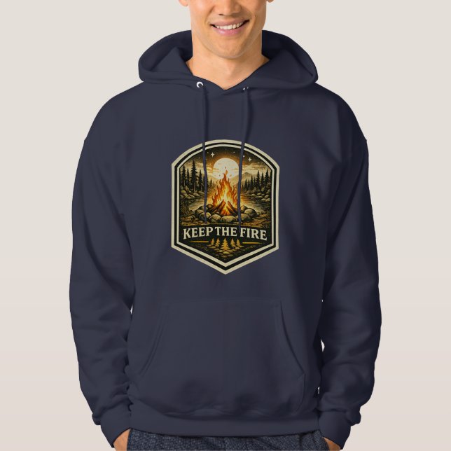 VESTE À CAPUCHE GARDER LE FEU (Devant)