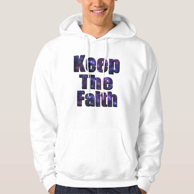 Veste À Capuche Gardez La Foi, Logo Religieux, (Devant)