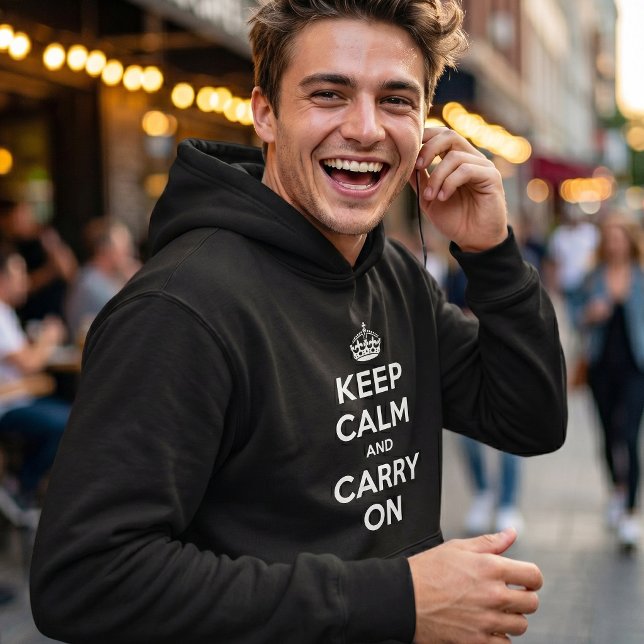 Veste À Capuche Gardez votre calme et continuez - Le design origin (Créateur téléchargé)