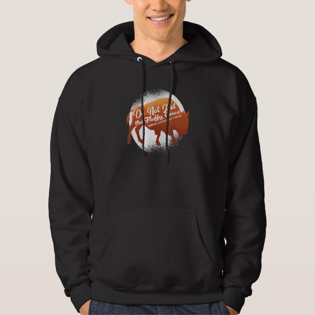 Veste À Capuche Gardien de zoo faune animale bison d'Amérique du N (Devant)