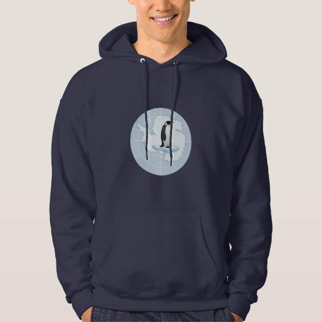 Veste À Capuche Gardien du drapeau du pôle Sud Antarctique (Devant)