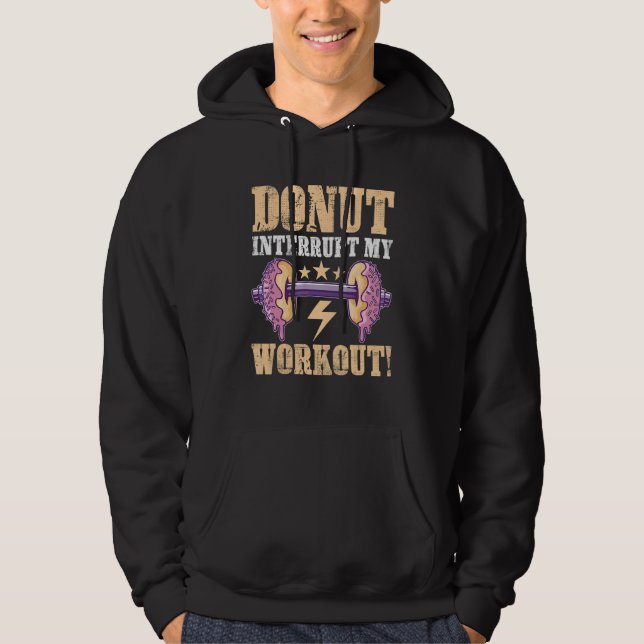 Veste À Capuche Gaufre de Calisthenics Interrompre Mon Entraînemen (Devant)