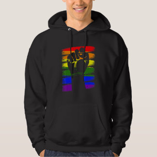 Veste À Capuche Gay pride Poing Lgbt Q Cool Arc-en-ciel Couleur Al