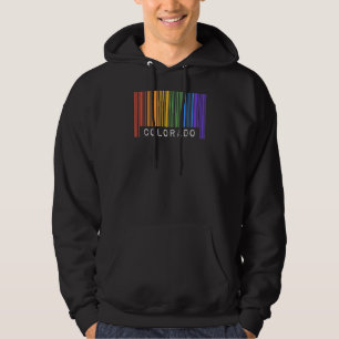 Veste À Capuche Gay Queer Barcode Pride Colorado Esthétique Lgbtq