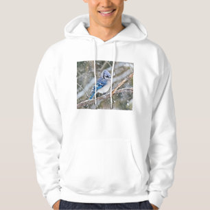 Veste À Capuche Geai bleu dans une tempête de neige