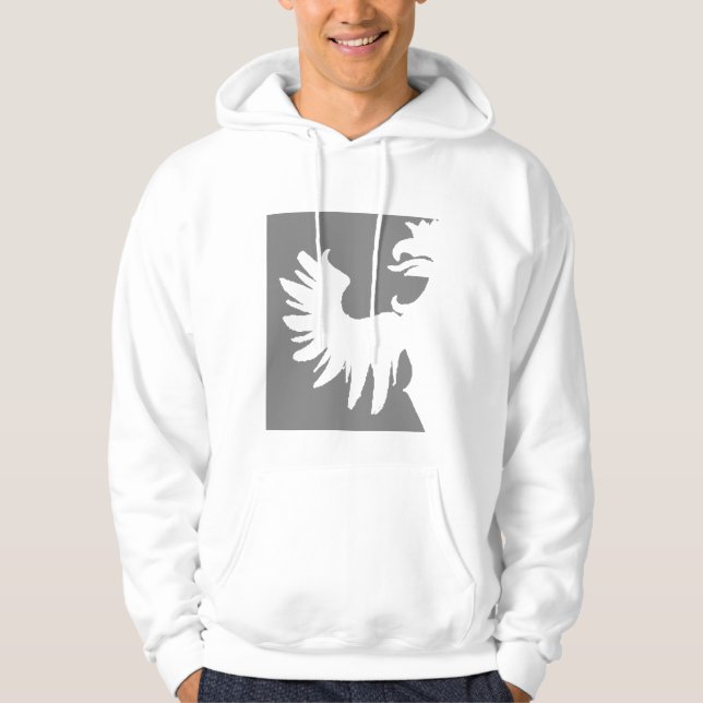 Veste À Capuche Geai Niani - griffon coupé par logo central - gris (Devant)