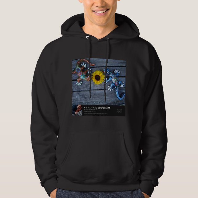Veste À Capuche Geckos et tournesol (Devant)