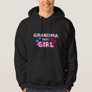 Veste À Capuche Gender reveal grandma says girl matching family ba