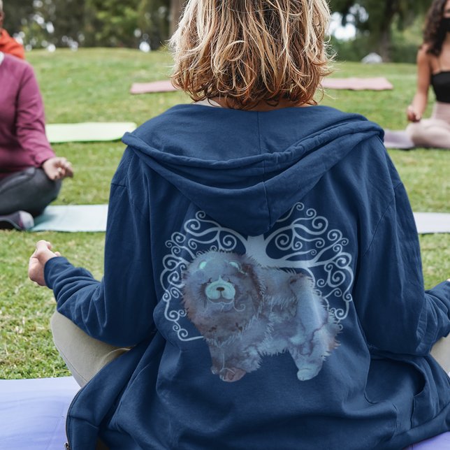 Veste À Capuche GÈNES FADÉS SOL ARBRE DE VIE zip arrière/avant (Créateur téléchargé)