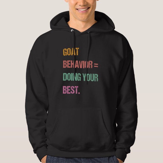 Veste À Capuche GenZ Bruh Testing Day Teachers Goat Behavior Doing (Devant)